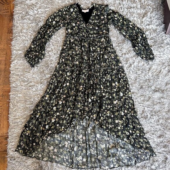 Rococo Sand Flora High Low Maxi Dress Green & Black Size Small Revolve - Picture 5 of 10